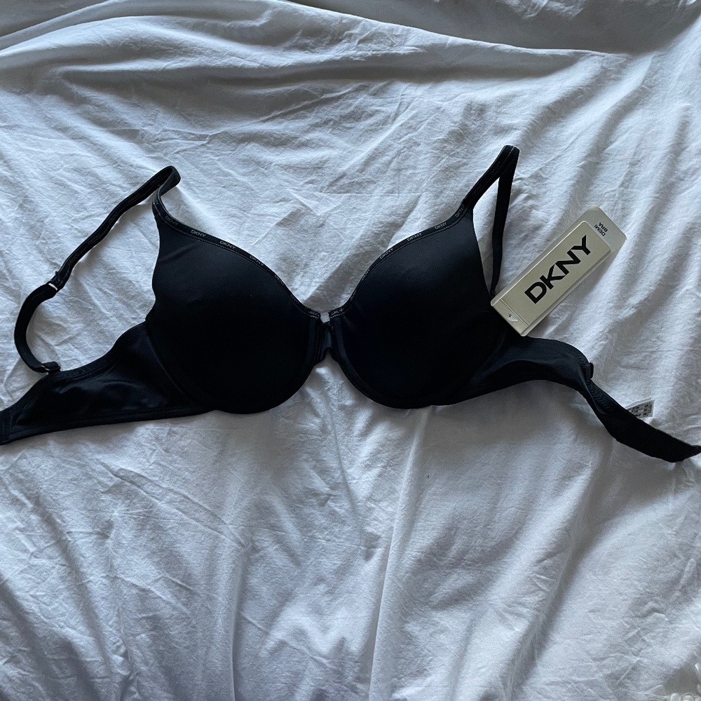 DKNY Demi Bra 32D Black style # 453263 NWT